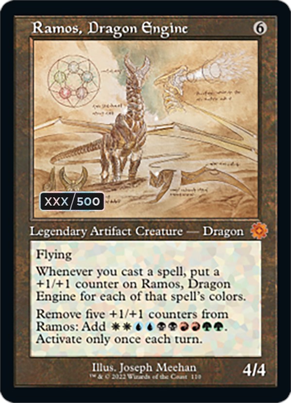 Ramos, Dragon Engine (Retro Schematic) (Serialized) [The Brothers' War Retro Artifacts] | Gear Gaming Bentonville