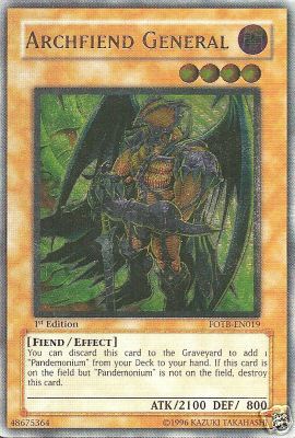 Archfiend General [FOTB-EN019] Ultimate Rare | Gear Gaming Bentonville