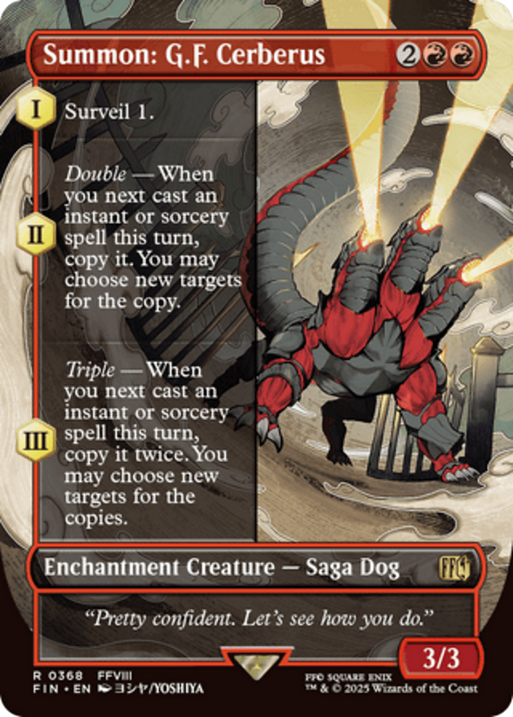 Summon: G.F. Cerberus (Borderless) [FINAL FANTASY] | Gear Gaming Bentonville