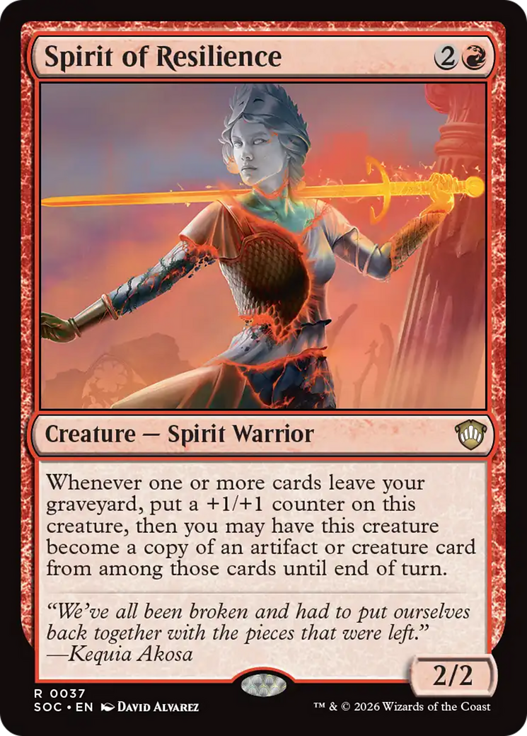 Spirit of Resilience [Secrets of Strixhaven Commander] | Gear Gaming Bentonville