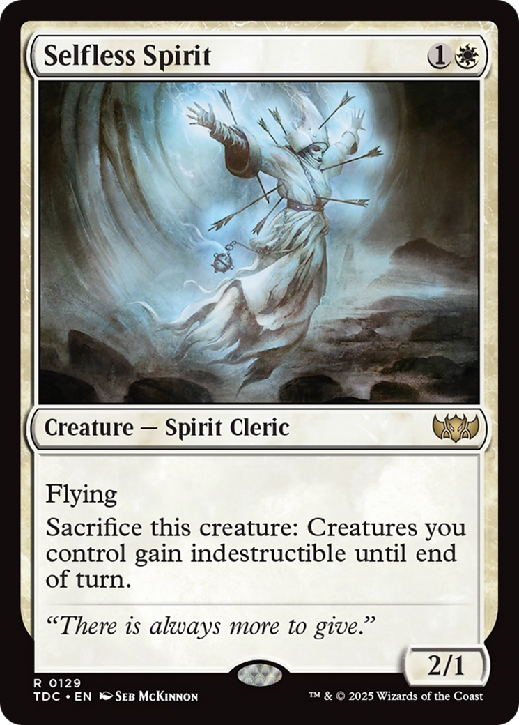 Selfless Spirit [Tarkir: Dragonstorm Commander] | Gear Gaming Bentonville