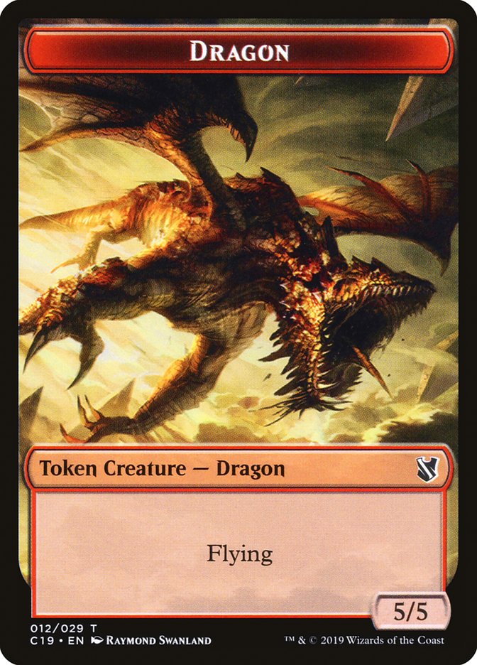 Dragon Token [Commander 2019 Tokens] | Gear Gaming Bentonville