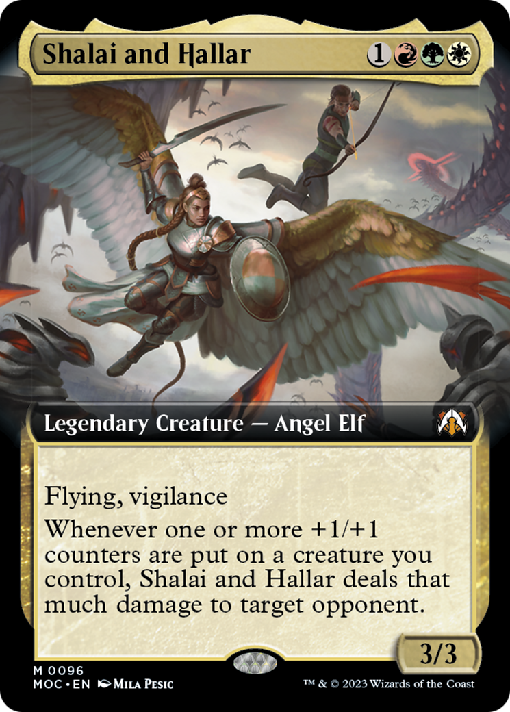 Shalai and Hallar (Extended Art) [March of the Machine Commander] | Gear Gaming Bentonville