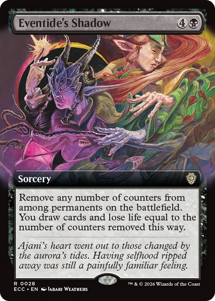 Eventide's Shadow (Extended Art) [Lorwyn Eclipsed Commander] | Gear Gaming Bentonville