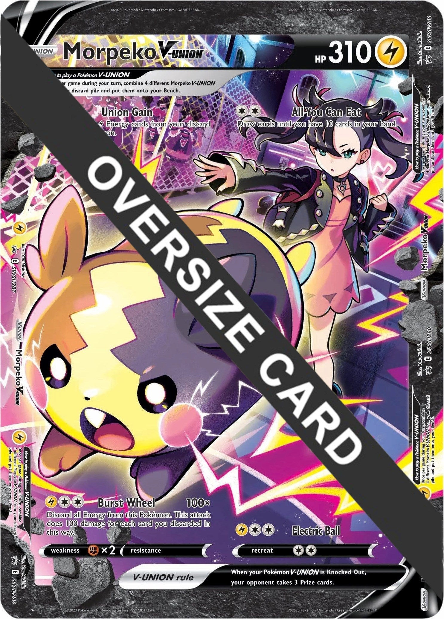 Morpeko V-UNION (SWSH287-290) (Jumbo Card) [Sword & Shield: Black Star Promos] | Gear Gaming Bentonville