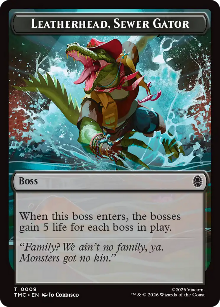 Leatherhead, Sewer Gator [Teenage Mutant Ninja Turtles Commander Tokens] | Gear Gaming Bentonville