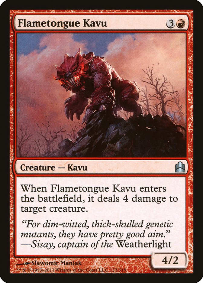 Flametongue Kavu [Commander 2011] | Gear Gaming Bentonville