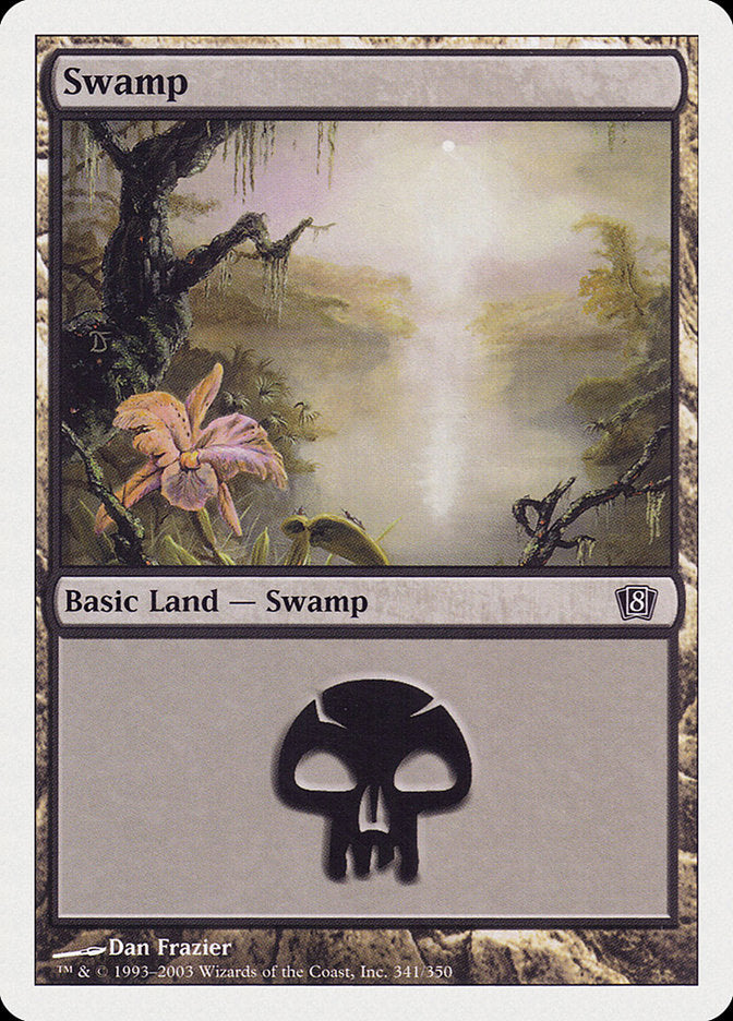 Swamp (341) [Eighth Edition] | Gear Gaming Bentonville