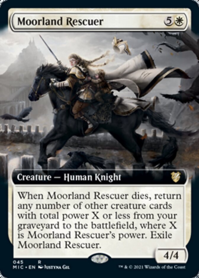 Moorland Rescuer (Extended Art) [Innistrad: Midnight Hunt Commander] | Gear Gaming Bentonville
