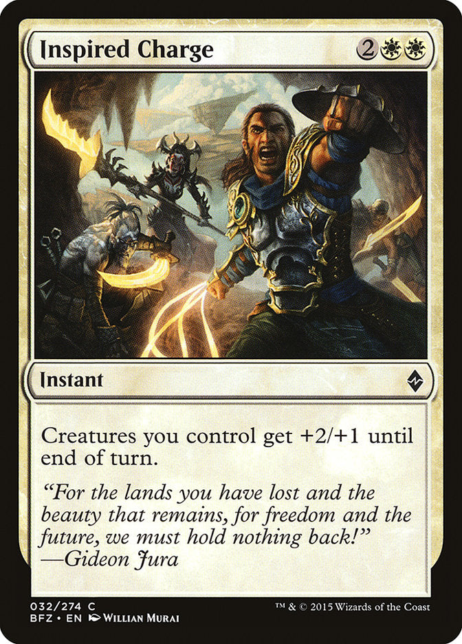 Inspired Charge [Battle for Zendikar] | Gear Gaming Bentonville