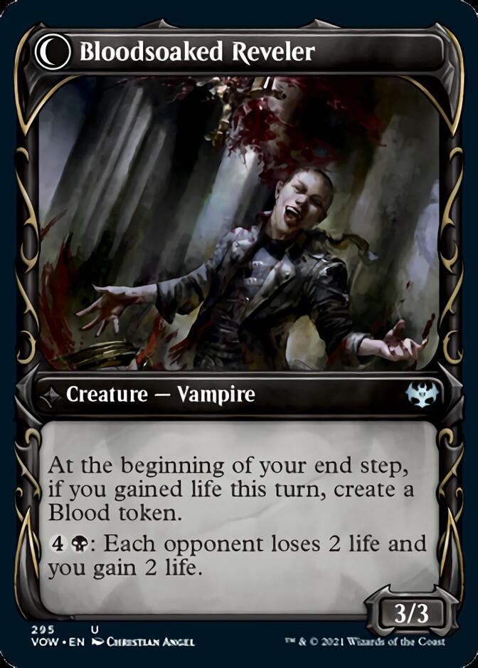 Restless Bloodseeker // Bloodsoaked Reveler (Showcase Fang Frame) [Innistrad: Crimson Vow] | Gear Gaming Bentonville