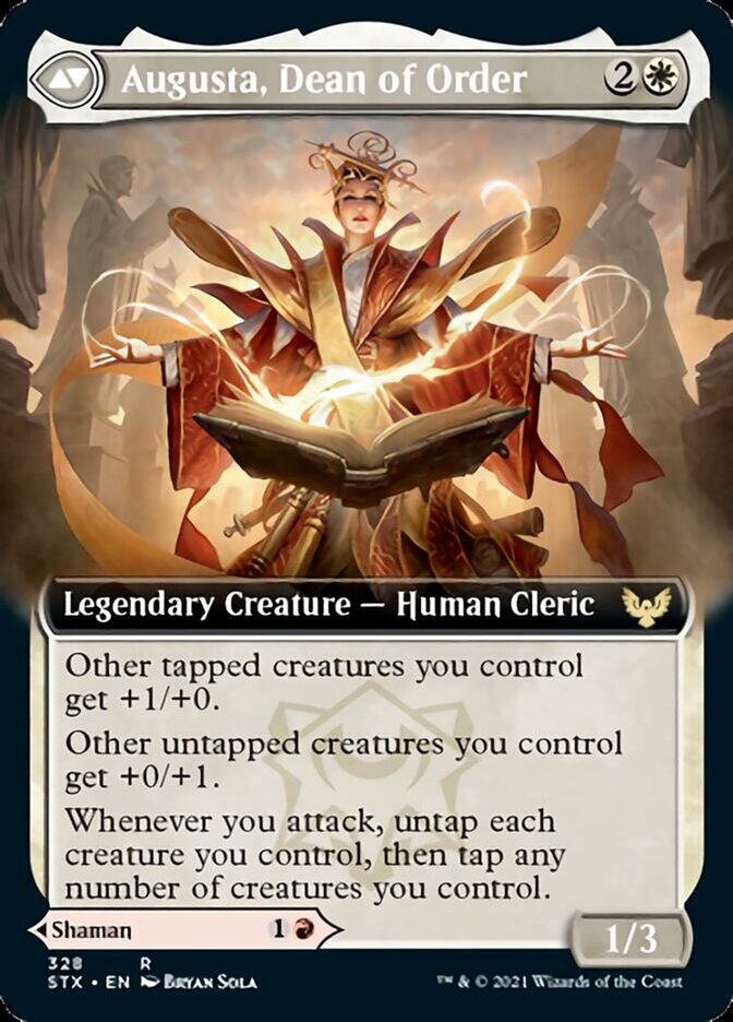 Plargg, Dean of Chaos // Augusta, Dean of Order (Extended Art) [Strixhaven: School of Mages] | Gear Gaming Bentonville