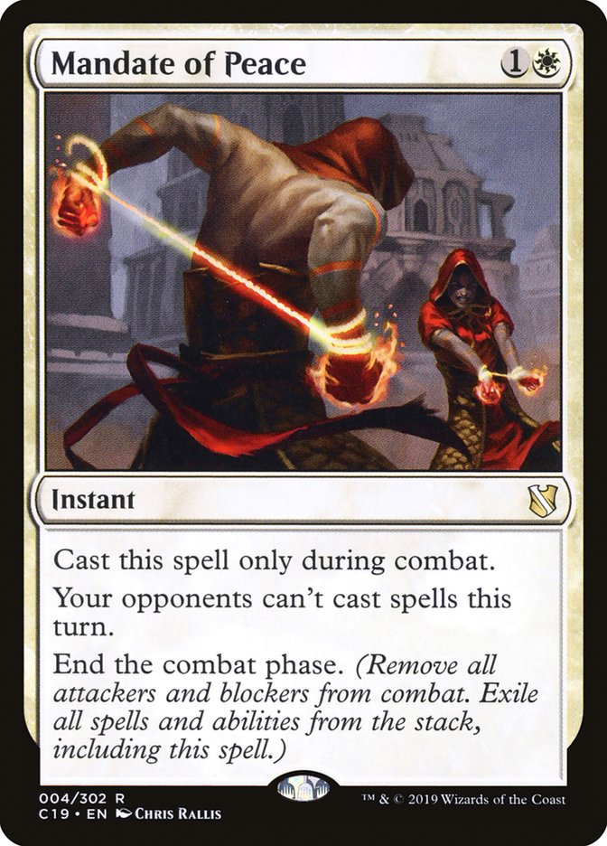 Mandate of Peace [Commander 2019] | Gear Gaming Bentonville