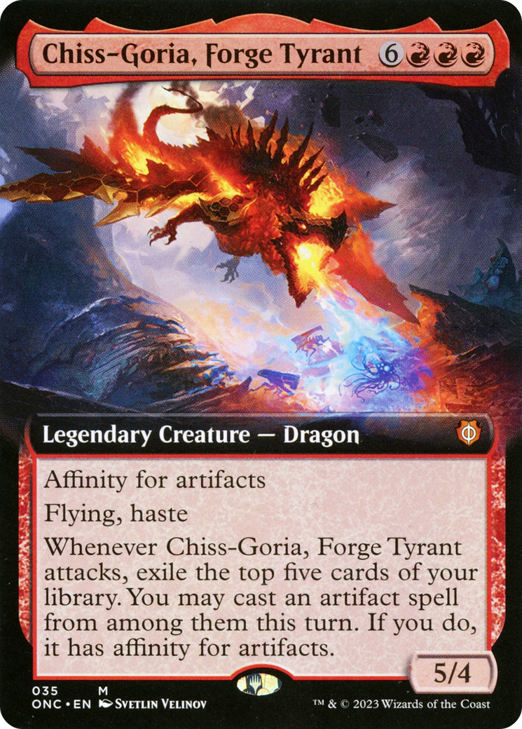 Chiss-Goria, Forge Tyrant (Extended Art) [Phyrexia: All Will Be One Commander] | Gear Gaming Bentonville