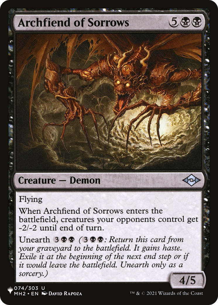 Archfiend of Sorrows [The List Reprints] | Gear Gaming Bentonville