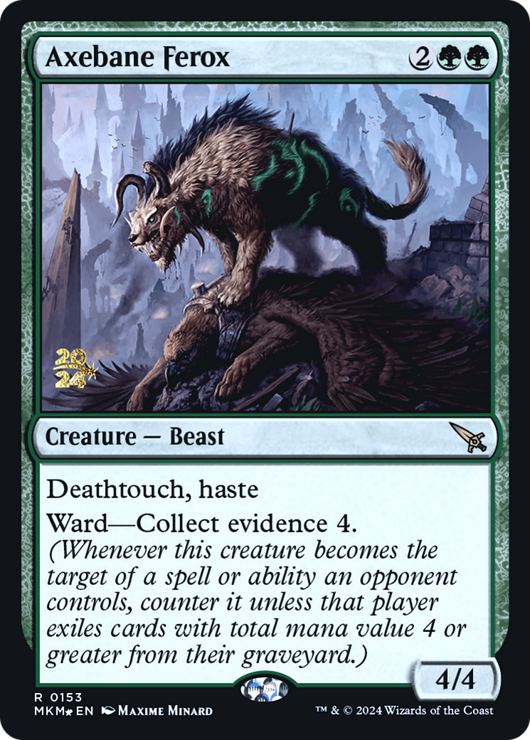 Axebane Ferox [Murders at Karlov Manor Prerelease Promos] | Gear Gaming Bentonville