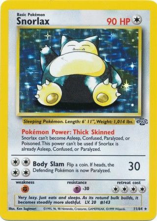 Snorlax (11/64) [Jungle Unlimited] | Gear Gaming Bentonville