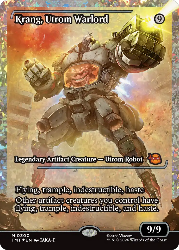 Krang, Utrom Warlord (Showcase) (Fracture Foil) [Teenage Mutant Ninja Turtles] | Gear Gaming Bentonville