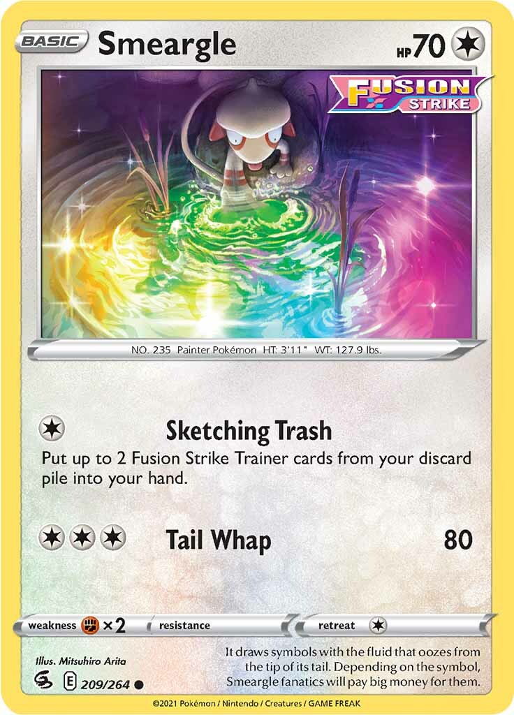 Smeargle (209/264) [Sword & Shield: Fusion Strike] | Gear Gaming Bentonville