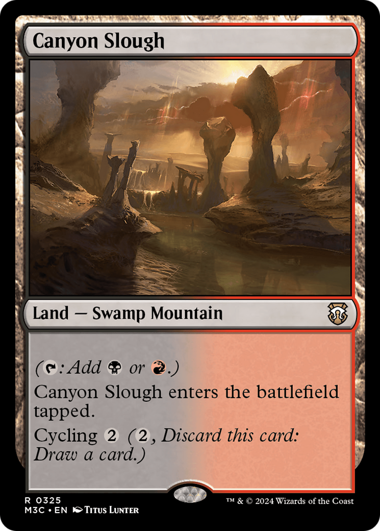 Canyon Slough (Ripple Foil) [Modern Horizons 3 Commander] | Gear Gaming Bentonville