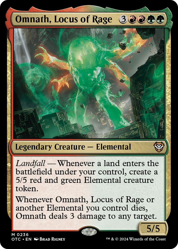 Omnath, Locus of Rage [Outlaws of Thunder Junction Commander] | Gear Gaming Bentonville