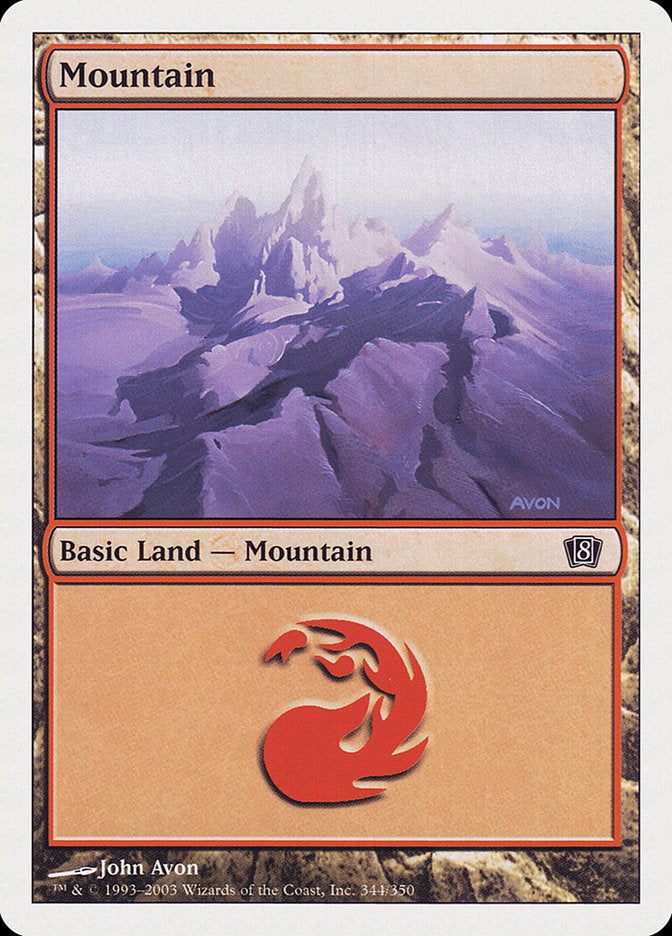 Mountain (344) [Eighth Edition] | Gear Gaming Bentonville