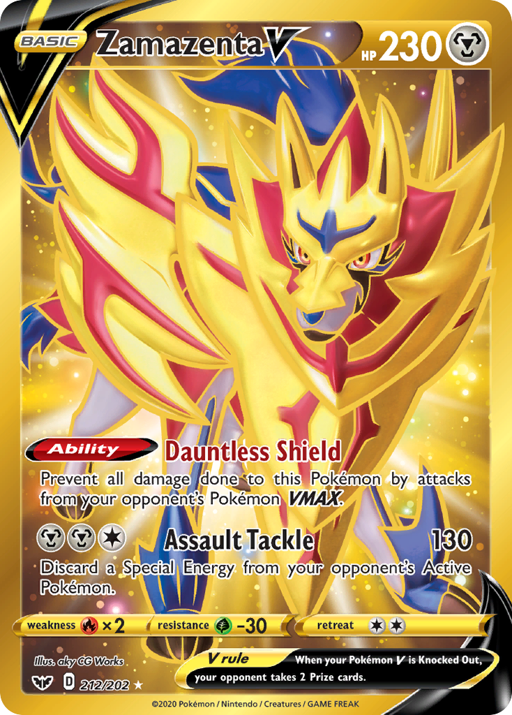 Zamazenta V (212/202) [Sword & Shield: Base Set] | Gear Gaming Bentonville