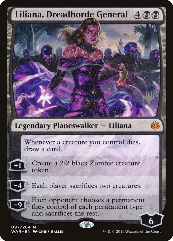 Liliana, Dreadhorde General (Promo Pack) [War of the Spark Promos] | Gear Gaming Bentonville