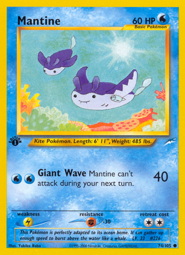 Mantine (74/105) [Neo Destiny 1st Edition] | Gear Gaming Bentonville