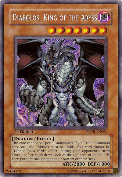 Diabolos, King of the Abyss [FOTB-EN061] Secret Rare | Gear Gaming Bentonville