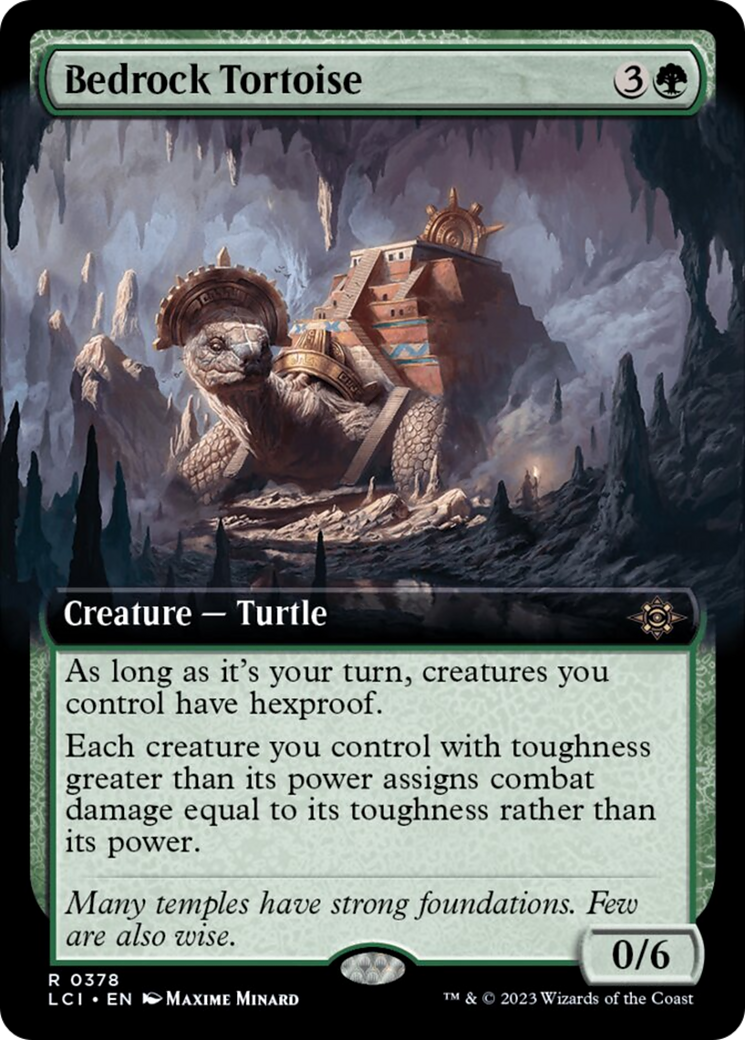 Bedrock Tortoise (Extended Art) [The Lost Caverns of Ixalan] | Gear Gaming Bentonville