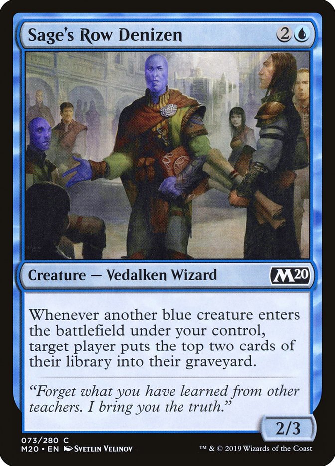 Sage's Row Denizen [Core Set 2020] | Gear Gaming Bentonville