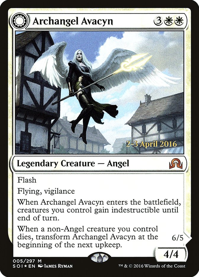 Archangel Avacyn // Avacyn, the Purifier [Shadows over Innistrad Prerelease Promos] | Gear Gaming Bentonville
