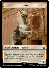 Horse // Soldier Double-Sided Token [Doctor Who Tokens] | Gear Gaming Bentonville