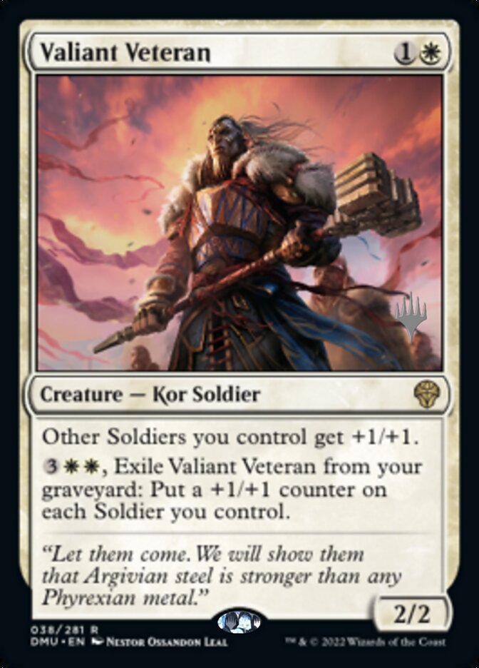 Valiant Veteran (Promo Pack) [Dominaria United Promos] | Gear Gaming Bentonville