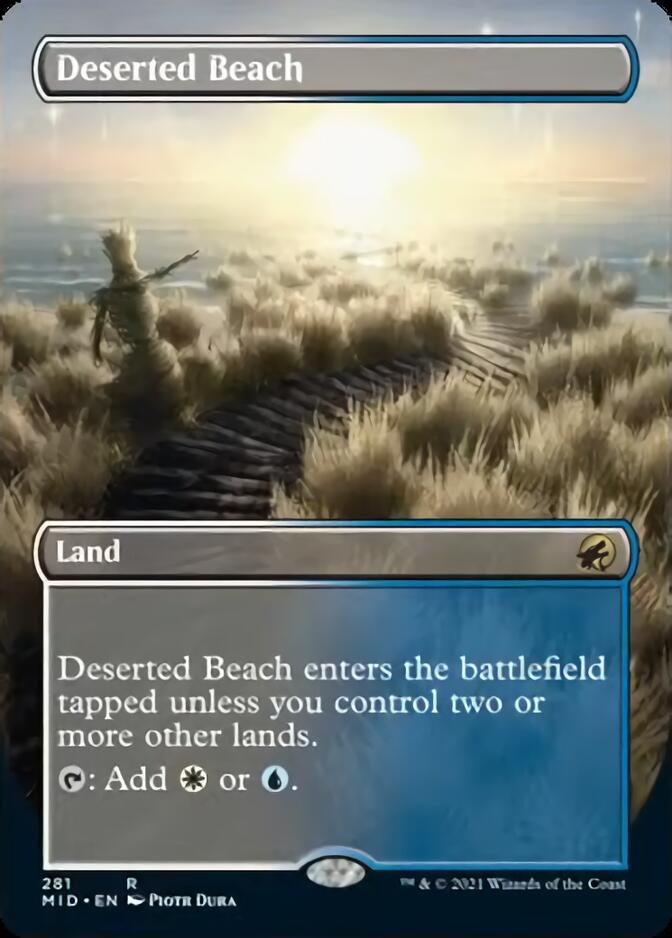 Deserted Beach (Borderless Alternate Art) [Innistrad: Midnight Hunt] | Gear Gaming Bentonville