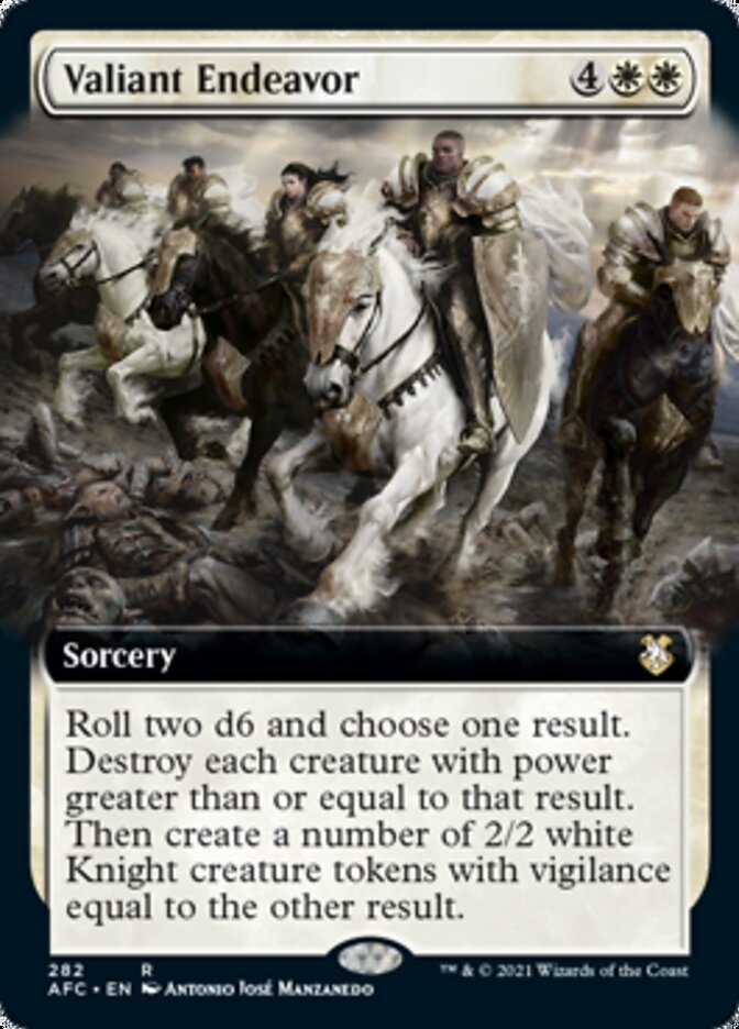 Valiant Endeavor (Extended Art) [Dungeons & Dragons: Adventures in the Forgotten Realms Commander] | Gear Gaming Bentonville