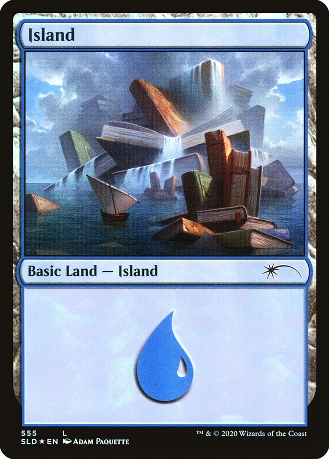 Island (Well Read) (555) [Secret Lair Drop Promos] | Gear Gaming Bentonville