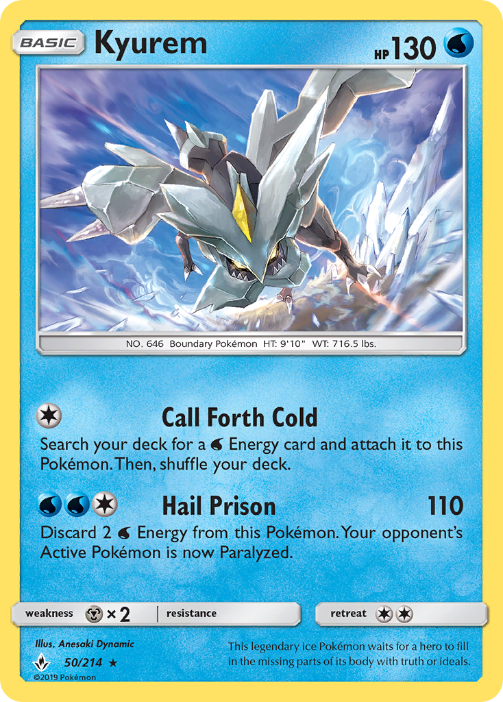 Kyurem (50/214) [Sun & Moon: Unbroken Bonds] | Gear Gaming Bentonville