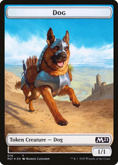 Cat (020) // Dog Double-Sided Token [Core Set 2021 Tokens] | Gear Gaming Bentonville