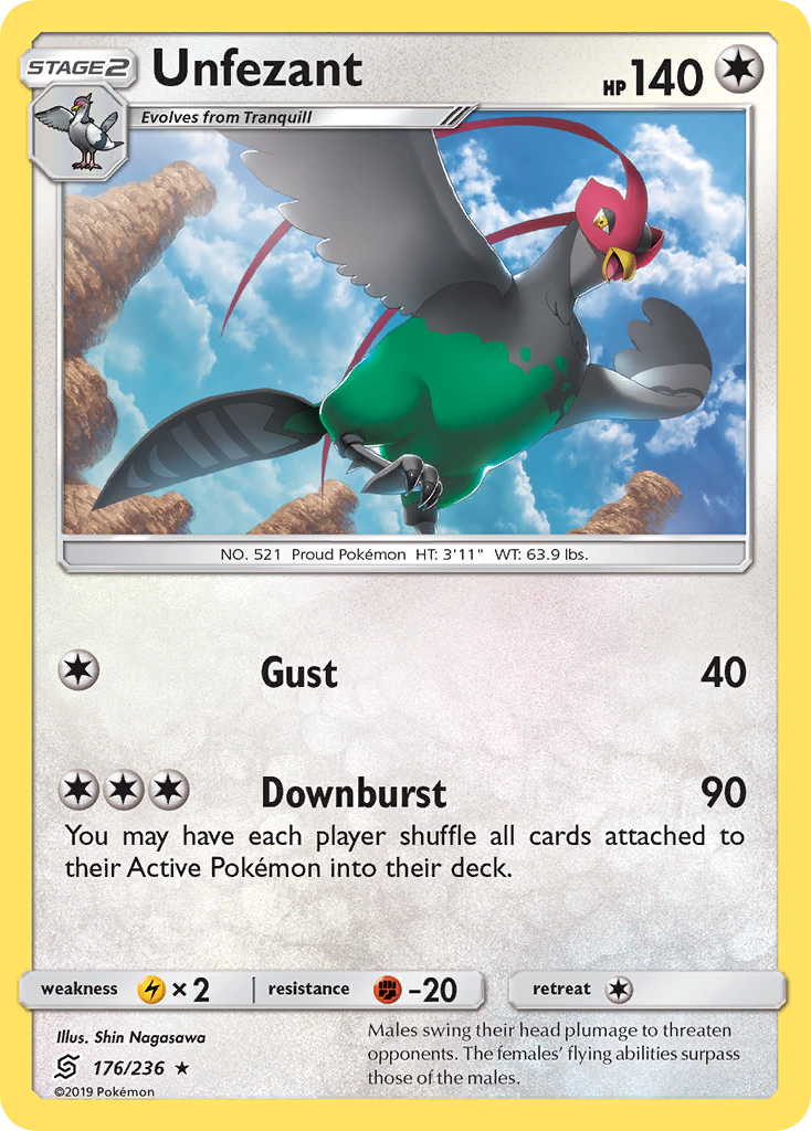 Unfezant (176/236) [Sun & Moon: Unified Minds] | Gear Gaming Bentonville