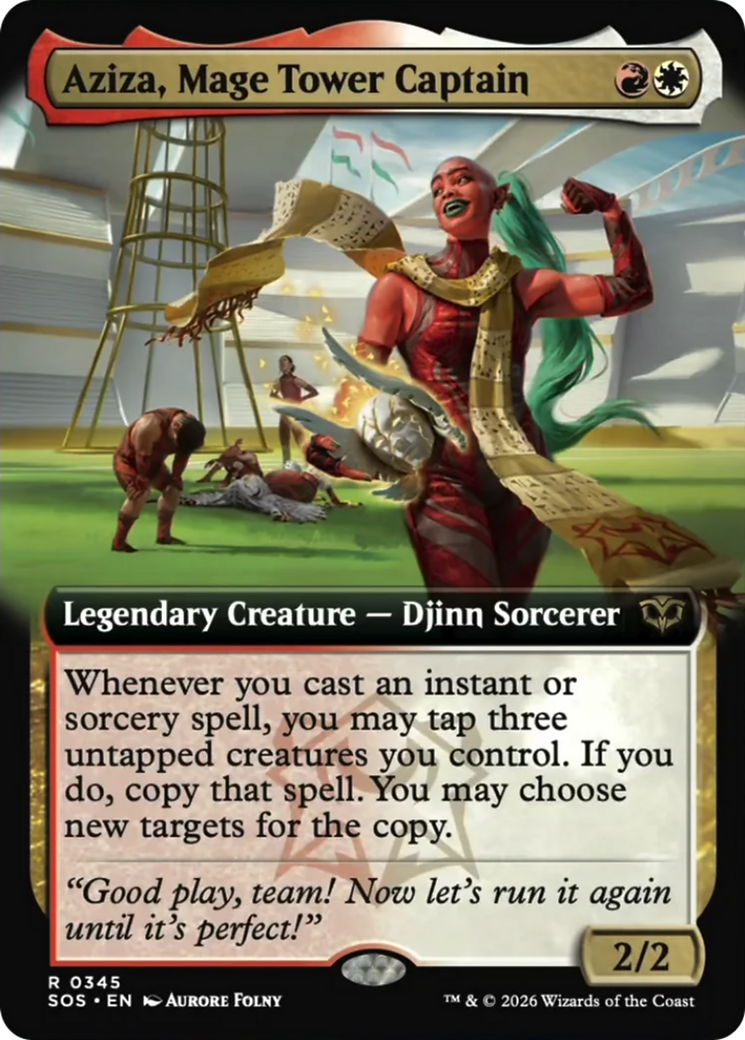 Aziza, Mage Tower Captain (Extended Art) [Secrets of Strixhaven] | Gear Gaming Bentonville