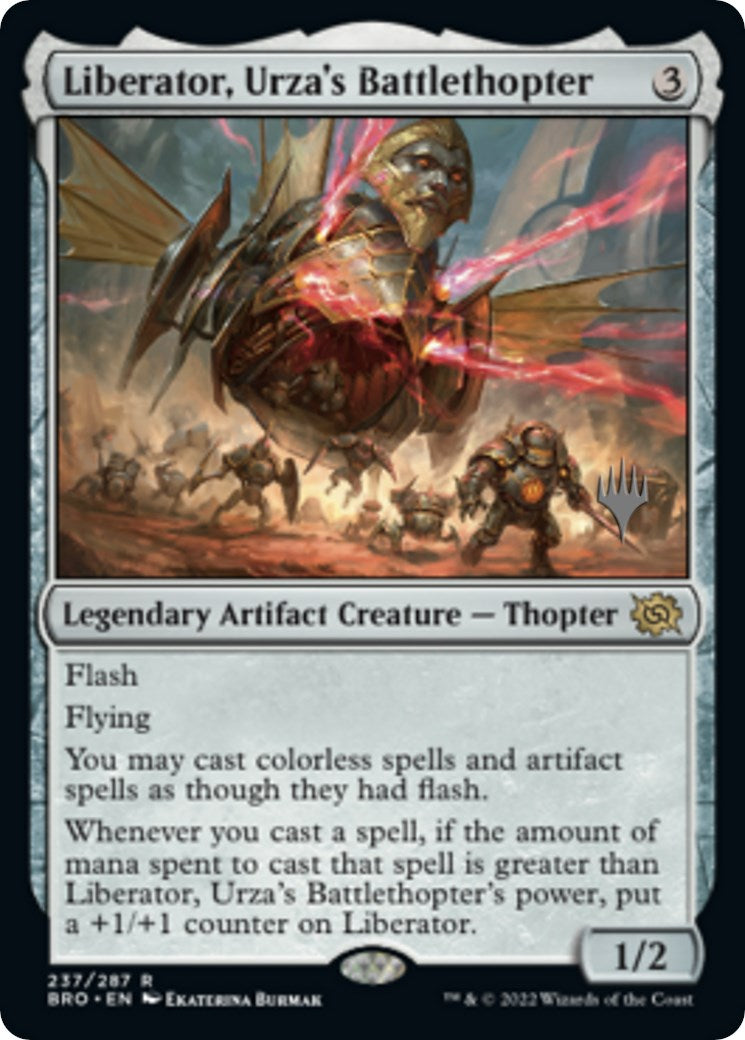 Liberator, Urza's Battlethopter (Promo Pack) [The Brothers' War Promos] | Gear Gaming Bentonville