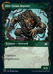 Tireless Hauler // Dire-Strain Brawler (Showcase Equinox) [Innistrad: Midnight Hunt] | Gear Gaming Bentonville