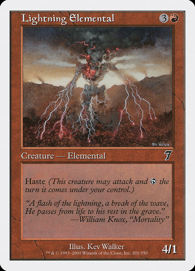 Lightning Elemental [Seventh Edition] | Gear Gaming Bentonville