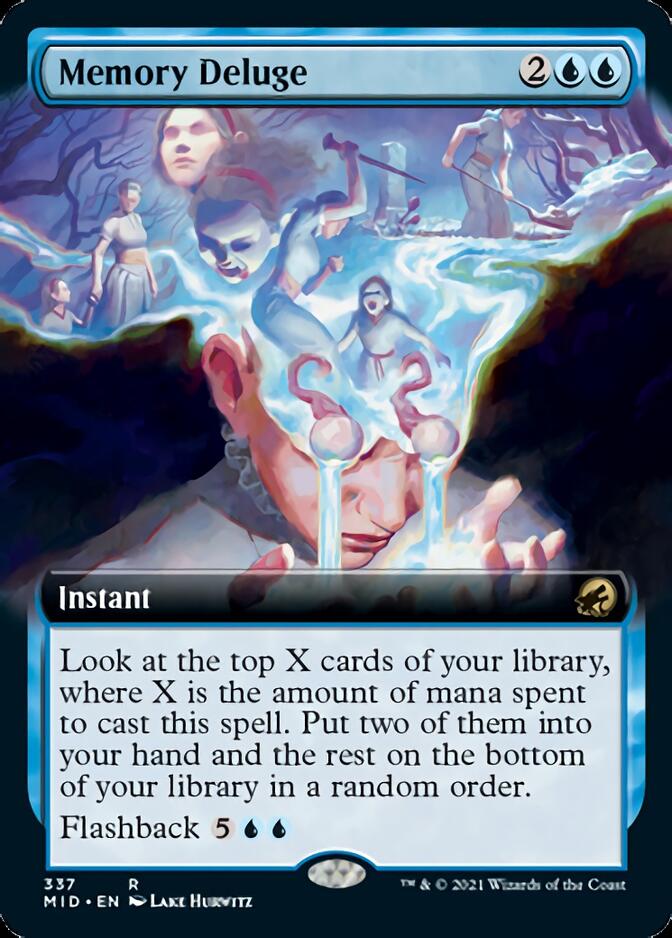 Memory Deluge (Extended Art) [Innistrad: Midnight Hunt] | Gear Gaming Bentonville