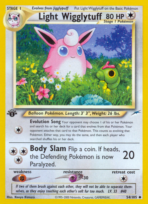 Light Wigglytuff (54/105) [Neo Destiny 1st Edition] | Gear Gaming Bentonville