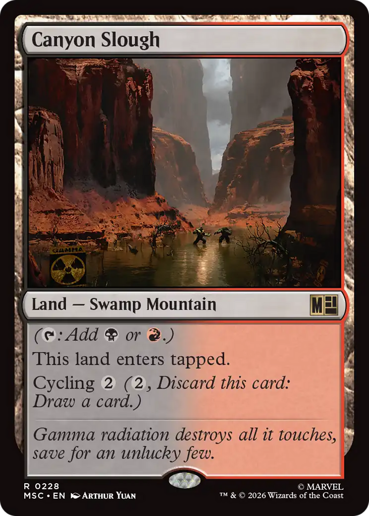 Canyon Slough (Surge Foil) [Marvel Super Heroes Commander] | Gear Gaming Bentonville