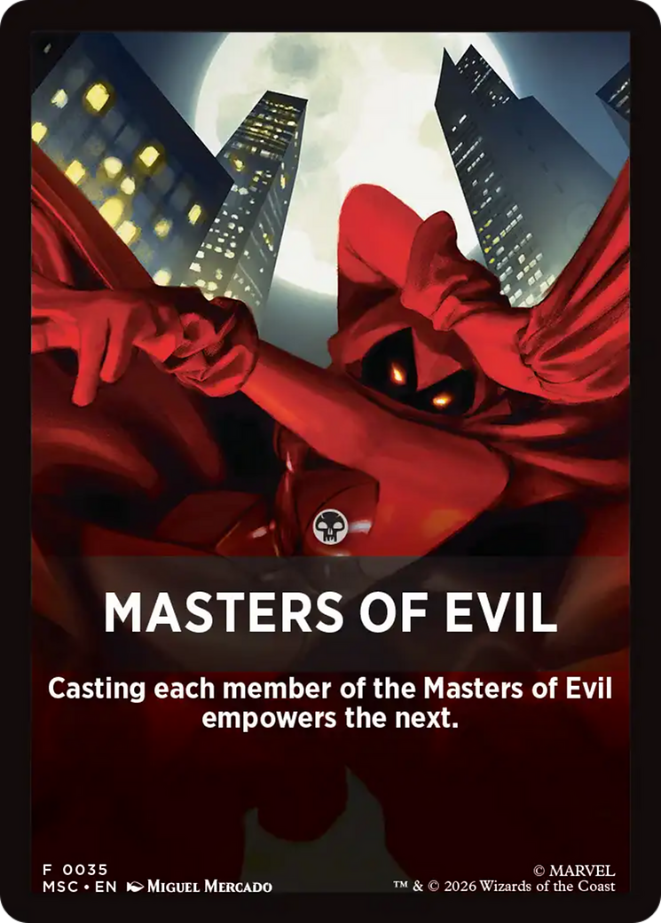 Masters of Evil Theme Card [Marvel Super Heroes Commander] | Gear Gaming Bentonville