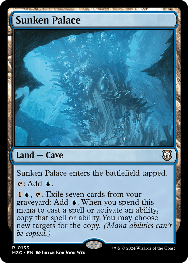 Sunken Palace (Extended Art) (Ripple Foil) [Modern Horizons 3 Commander] | Gear Gaming Bentonville